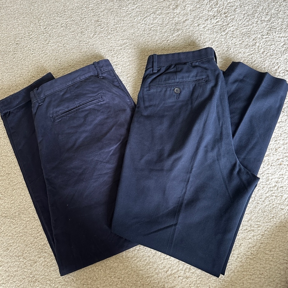 Two Pairs of Navy Blue Pants - Great Conditon